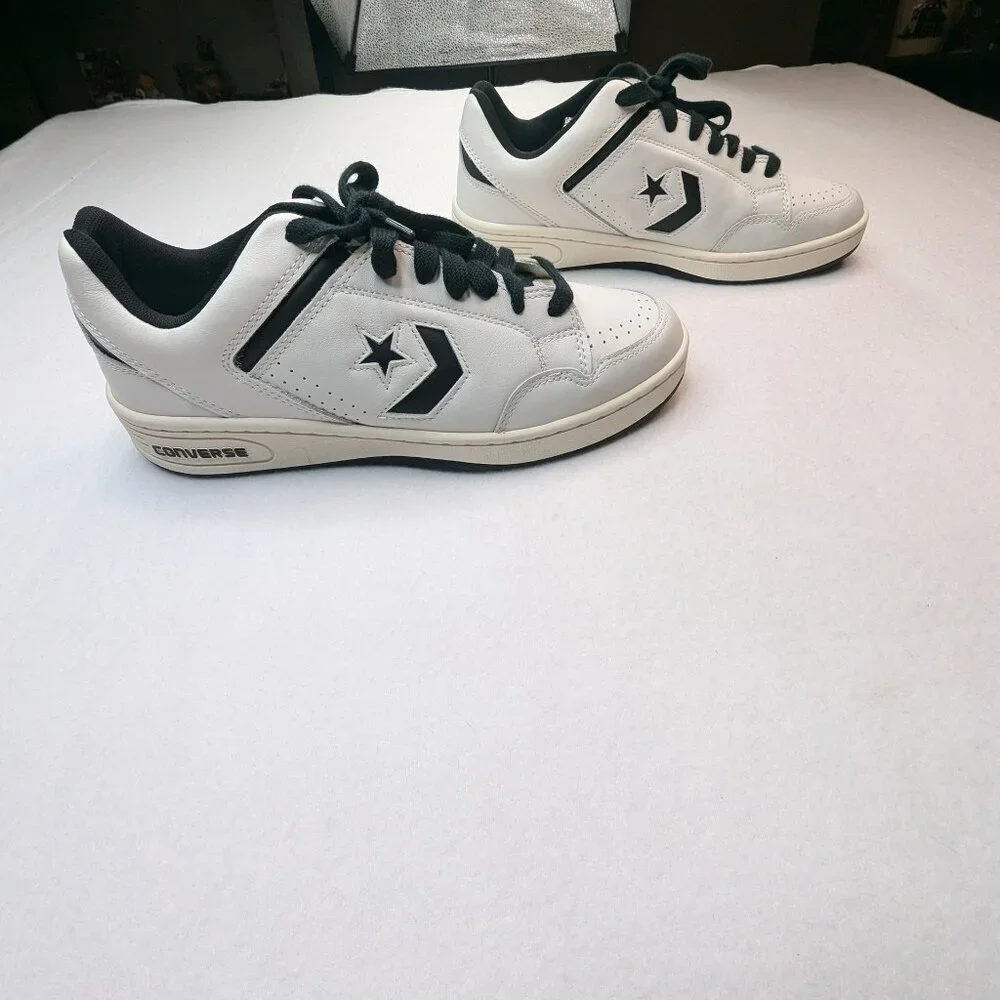 Converse Weapon Low Vintage White Black Sneakers A07239C MEN size